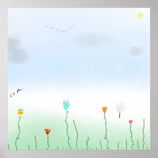 Poster Le printemps arrive (Devant)