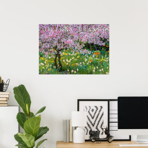 Poster Le printemps dans le jardin de Claude Monet