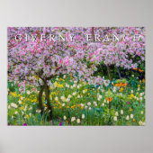 Poster Le printemps dans le jardin de Claude Monet (Devant)