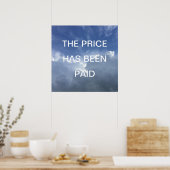 Poster Le Prix A Été Payé Inspirationnel Christian (Cuisine)