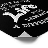 Poster Le prochain niveau de votre vie vous demandera dif (Coin)