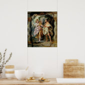 Poster Le Prophète Elijah et l'Ange (Cuisine)