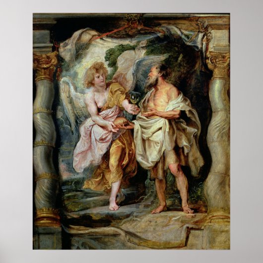 Poster Le Prophète Elijah et l'Ange (Devant)