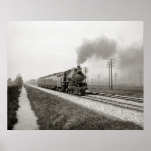 Poster Le prospectus de la Pennsylvanie, 1906. Photo vint