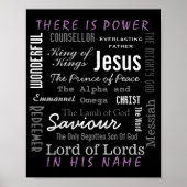 Poster Le puissant nom de Jésus chrétien (Devant)