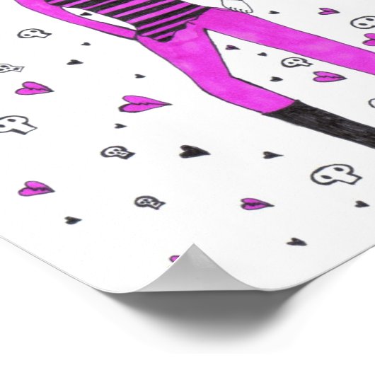 Poster Le Punk Chick (Coin)