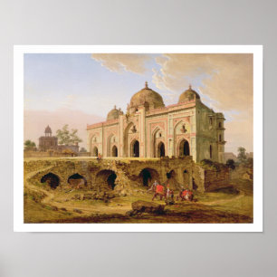 Poster Le Qal A-l-Kuhna Masjid, Purana Qila, Delhi, c.1