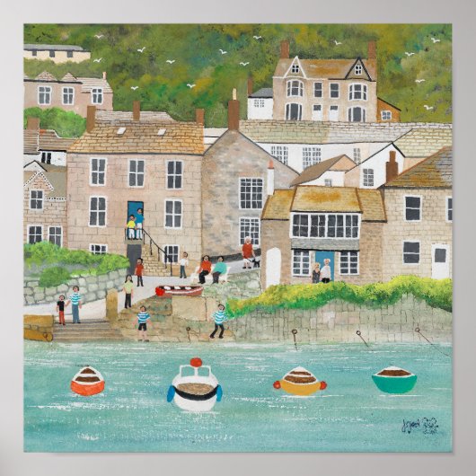 Poster Le quai de Mousehole (Devant)