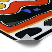 Poster Le quartier Abstrait, Festival de Jazz (Coin)