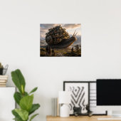 Poster Le quartier sur l'escargot géant (Bureau à domicile)