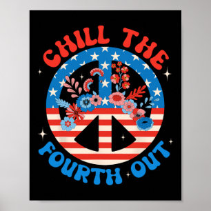 Poster Le quatrième extérieur 4 juillet patriotique indép