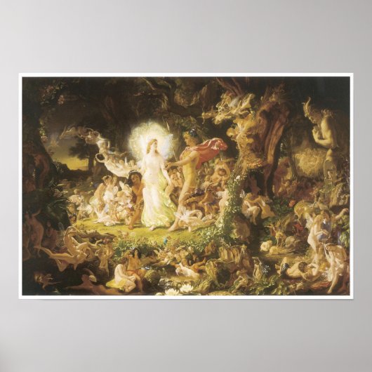 Poster Le Qurel d'Oberon et de Titania, 1849 (Devant)