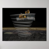 Poster Le radar de l'Orbiteur de reconnaissance de Mars a (Devant)