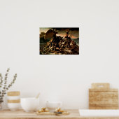 Poster Le Radeau de la Méduse de Theodore Gericault (Cuisine)