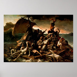 Poster Le Radeau de la Méduse de Theodore Gericault