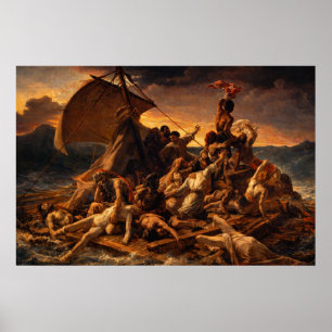 Poster Le Radeau de la Méduse par Théodore Géricault