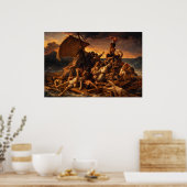Poster Le Radeau de la Méduse par Théodore Géricault (Cuisine)