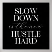 Poster Le Ralentissement Est Le Nouvel Hustle Dur (Devant)