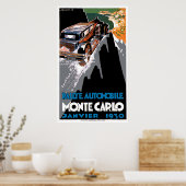 Poster Le rallye automobile Monte Carlo 1930 (Cuisine)