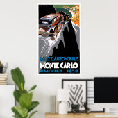 Poster Le rallye automobile Monte Carlo 1930 (Bureau à domicile)