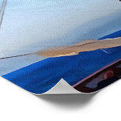 Poster Le Réaliste Ajuste Les Voiles Art Nautique (Coin)