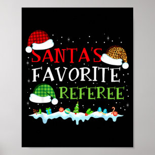 Poster Le référé de Noël préféré du Père Noël amusant