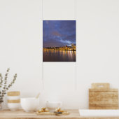 Poster Le reflet de City Lights dans la Willamette (Cuisine)