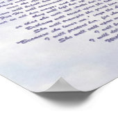 Poster Le refuge de Béthanie Psaume 91 NIV (Coin)