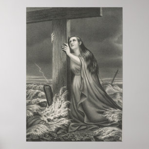 Poster Le Refuge des Chrétiens - Rocher des âges - 1868