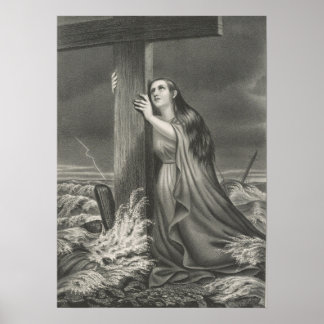 Poster Le Refuge des Chrétiens - Rocher des âges - 1868