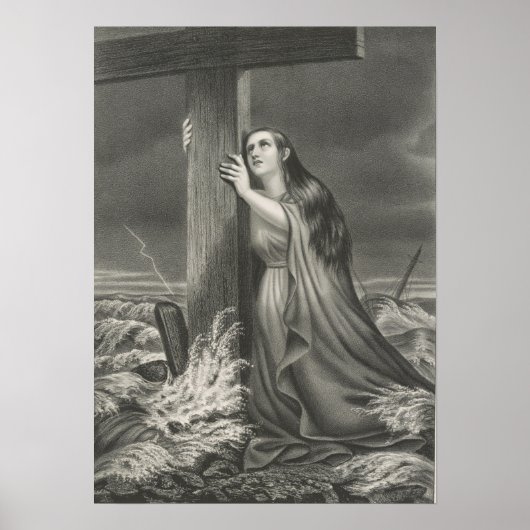 Poster Le Refuge des Chrétiens - Rocher des âges - 1868 (Devant)