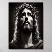 Poster Le regard divin de l'espérance de Jésus-Christ (Devant)