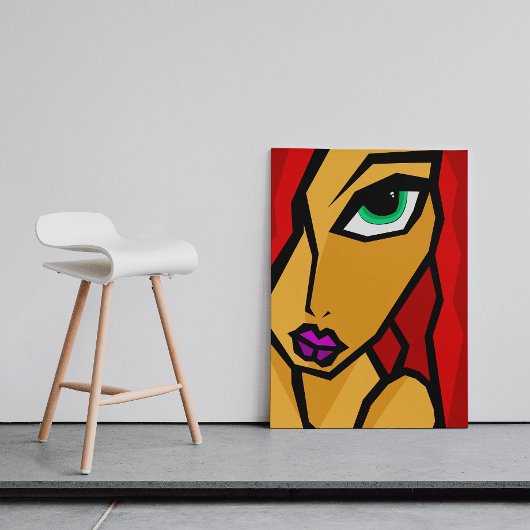 Poster Le regard profond - art abstrait