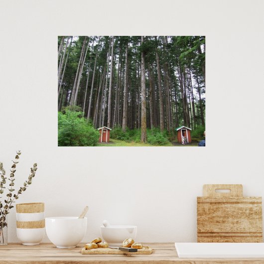 Poster Le relief dans les arbres (Cuisine)