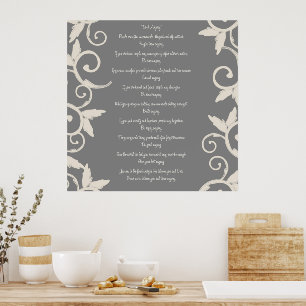 Poster Le remous gris le font de toute façon