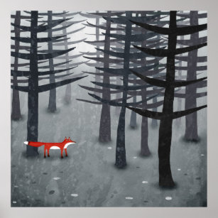 Poster Le renard et la forêt