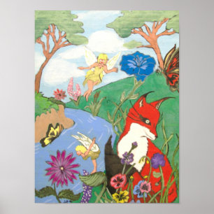 Poster Le renard et l'affiche de la fée