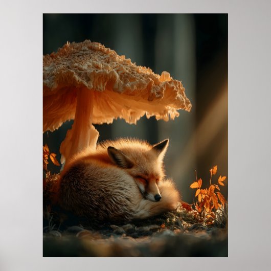 Poster Le Renard Rouge Dort Sous Le Champion Géant (Devant)