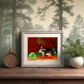Poster Le repas du lapin par Henri Rousseau