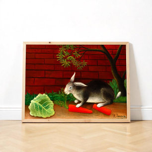 Poster Le repas du lapin par Henri Rousseau