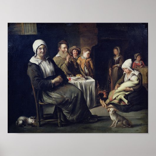 Poster Le Repas Familial (Devant)