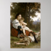 Poster Le Repos (Le Reste) William-Adolphe Bouguereau (Devant)