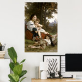 Poster Le Repos (Le Reste) William-Adolphe Bouguereau (Bureau à domicile)