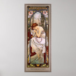 Poster Le reste de la nuit par Alphonse Mucha