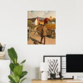 Poster Le retour à la maison de Newell Convers Wyeth (Bureau à domicile)