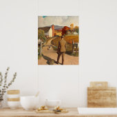 Poster Le retour à la maison de Newell Convers Wyeth (Cuisine)