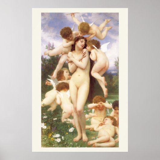 Poster Le Retour du printemps (Le Printemps) de Bouguerea (Devant)