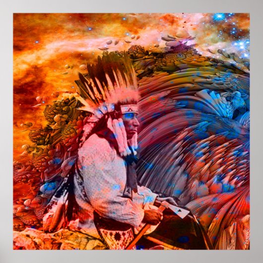 Poster Le rêve amérindien (Devant)