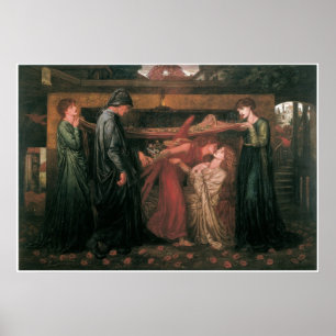 Poster Le rêve de Dante à l'heure de la mort de Béatrice