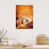 Poster Le rêve de Jacob par William Blake (Cuisine)